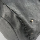 Chloe Mr Paddington Boston Bag Leather Silver Auth 190937A-14