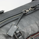 Chloe Mr Paddington Boston Bag Leather Silver Auth 190937A-19