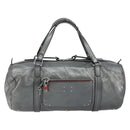 Chloe Mr Paddington Boston Bag Leather Silver Auth 190937A-13