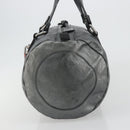 Chloe Mr Paddington Boston Bag Leather Silver Auth 190937A-4