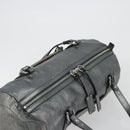 Chloe Mr Paddington Boston Bag Leather Silver Auth 190937A-6