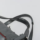 Chloe Mr Paddington Boston Bag Leather Silver Auth 190937A-8