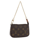 LOUIS VUITTON Monogram Mini Pochette Accessoires Pouch N41667 LV Auth 190940A-1