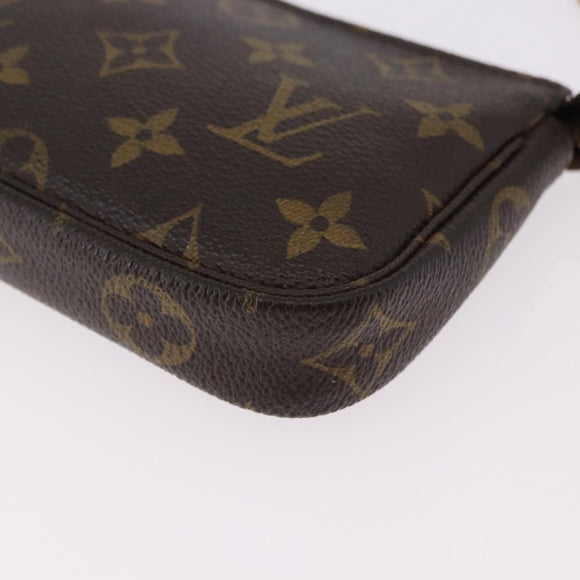 LOUIS VUITTON Monogram Mini Pochette Accessoires Pouch N41667 LV Auth 190940A