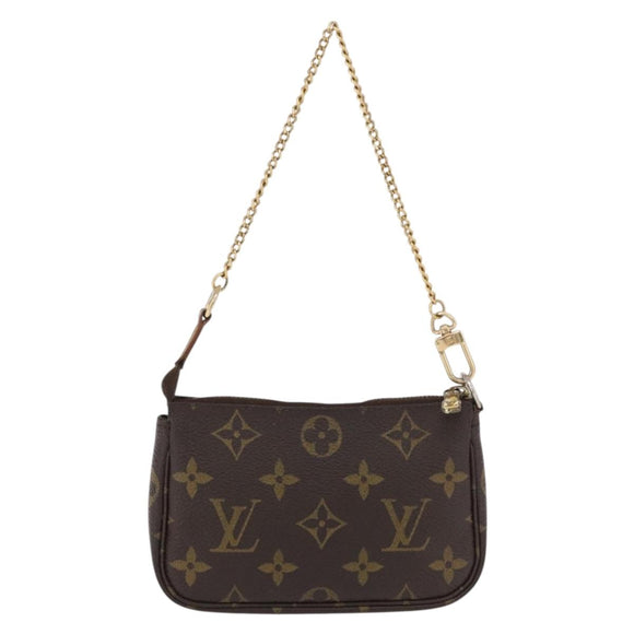 LOUIS VUITTON Monogram Mini Pochette Accessoires Pouch N41667 LV Auth 190940A