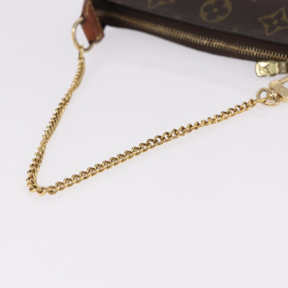 LOUIS VUITTON Monogram Mini Pochette Accessoires Pouch N41667 LV Auth 190940A