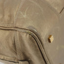 LOEWE Anagram Amazona 36 Hand Bag Leather Gold Auth 190941-9