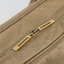 LOEWE Anagram Amazona 36 Hand Bag Leather Gold Auth 190941-18