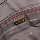 LOEWE Anagram Amazona 36 Hand Bag Leather Gold Auth 190941-19