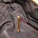 LOEWE Anagram Amazona 36 Hand Bag Leather Gold Auth 190941-22