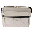 LOUIS VUITTON Tiger Lama Monogram Alpha Messenger Bag White M31069 Auth 190942-13