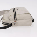 LOUIS VUITTON Tiger Lama Monogram Alpha Messenger Bag White M31069 Auth 190942-4