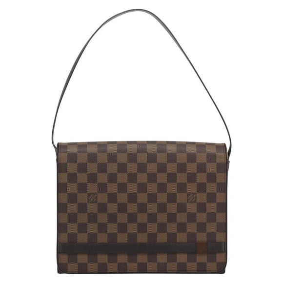 LOUIS VUITTON Damier Ebene Tribeca Ron Shoulder Bag N51160 LV Auth 190944