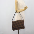 LOUIS VUITTON Damier Ebene Tribeca Ron Shoulder Bag N51160 LV Auth 190944-25