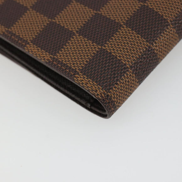 LOUIS VUITTON Damier Ebene Porte Tresor Etui Papie Wallet N61202 LV Auth 190945A
