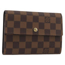LOUIS VUITTON Damier Ebene Porte Tresor Etui Papie Wallet N61202 LV Auth 190945A-1