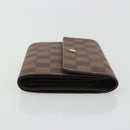 LOUIS VUITTON Damier Ebene Porte Tresor Etui Papie Wallet N61202 LV Auth 190945A-3