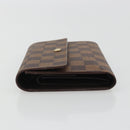 LOUIS VUITTON Damier Ebene Porte Tresor Etui Papie Wallet N61202 LV Auth 190945A-4