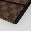 LOUIS VUITTON Damier Ebene Porte Tresor Etui Papie Wallet N61202 LV Auth 190945A-7