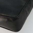 CHANEL COCO Mark Tote Bag Leather Black Gold CC Auth 190947SAV-15