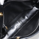 CHANEL COCO Mark Tote Bag Leather Black Gold CC Auth 190947SAV-10