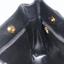 CHANEL COCO Mark Tote Bag Leather Black Gold CC Auth 190947SAV-18