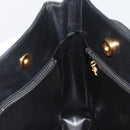 CHANEL COCO Mark Tote Bag Leather Black Gold CC Auth 190947SAV-19