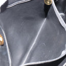 CHANEL COCO Mark Tote Bag Leather Black Gold CC Auth 190947SAV-21