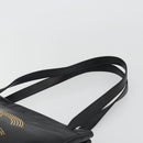 CHANEL COCO Mark Tote Bag Leather Black Gold CC Auth 190947SAV-8