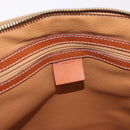 CELINE Macadam Hand Bag PVC Leather Brown Gold Auth 190952A-17