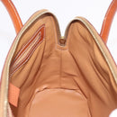 CELINE Macadam Hand Bag PVC Leather Brown Gold Auth 190952A-18