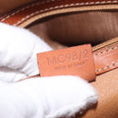 CELINE Macadam Hand Bag PVC Leather Brown Gold Auth 190952A-12