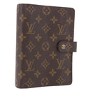 LOUIS VUITTON Monogram Agenda MM Day Planner Cover R20105 LV Auth 190953-1