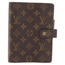 LOUIS VUITTON Monogram Agenda MM Day Planner Cover R20105 LV Auth 190953-2