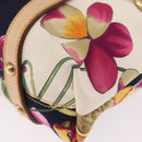 Salvatore Ferragamo Hand Bag Canvas Multicolor Gold Auth 190954-16