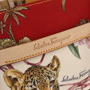Salvatore Ferragamo Hand Bag Canvas Multicolor Gold Auth 190954-17
