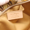 Salvatore Ferragamo Hand Bag Canvas Multicolor Gold Auth 190954-12