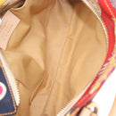 Salvatore Ferragamo Hand Bag Canvas Multicolor Gold Auth 190954-10