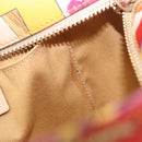 Salvatore Ferragamo Hand Bag Canvas Multicolor Gold Auth 190954-11