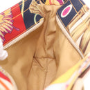 Salvatore Ferragamo Hand Bag Canvas Multicolor Gold Auth 190954-20