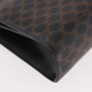 CELINE Macadam Hand Bag PVC Leather Black Gold Auth 190956A-10