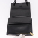 CELINE Macadam Hand Bag PVC Leather Black Gold Auth 190956A-17