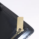 CELINE Macadam Hand Bag PVC Leather Black Gold Auth 190956A-21