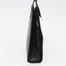 CELINE Macadam Hand Bag PVC Leather Black Gold Auth 190956A-5