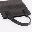 CELINE Macadam Hand Bag PVC Leather Black Gold Auth 190956A-6