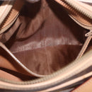 CELINE Macadam Shoulder Bag PVC Leather Brown Gold Auth 190963A-11