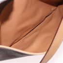 CELINE Macadam Shoulder Bag PVC Leather Brown Gold Auth 190963A-22
