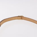 CELINE Macadam Shoulder Bag PVC Leather Brown Gold Auth 190963A-8