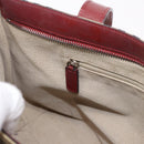 BURBERRY Nova Check Tote Bag PVC Leather Beige Silver Auth 190964-21