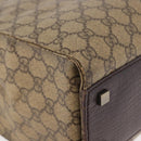 GUCCI GG Supreme Tote Bag PVC Leather Beige 91249 Auth 190967-10
